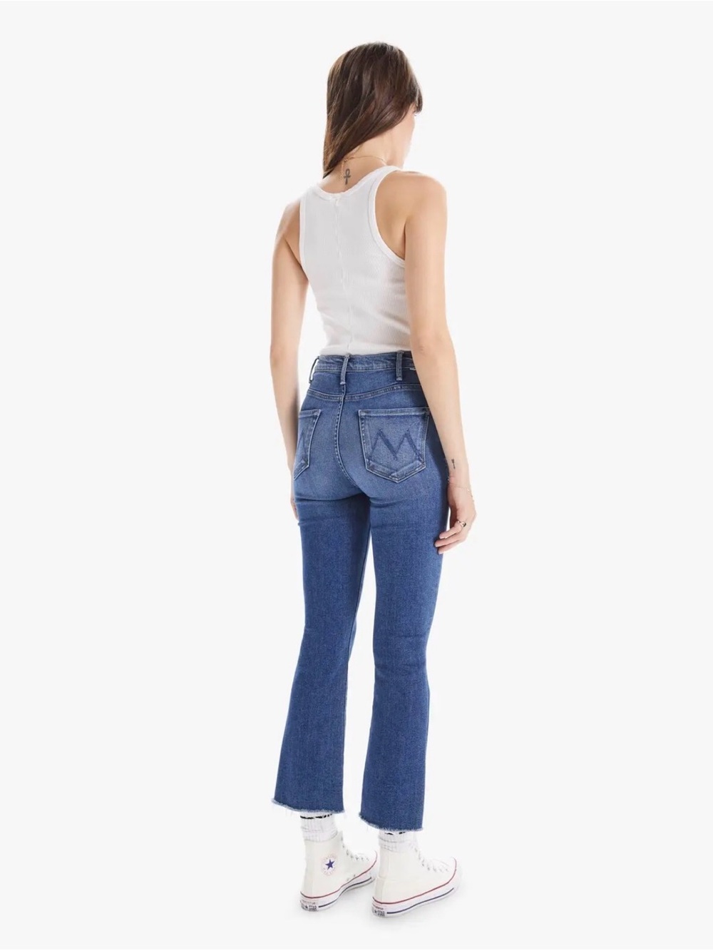 mother the hustler ankle fray in satisfaction guaranteed size 32